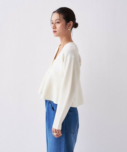 cloenc / クロエンス カーディガン・ボレロ | 【手洗い可】ペプラムニットカーディガン | 詳細5