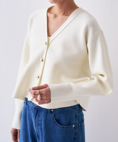 cloenc / クロエンス カーディガン・ボレロ | 【手洗い可】ペプラムニットカーディガン | 詳細7