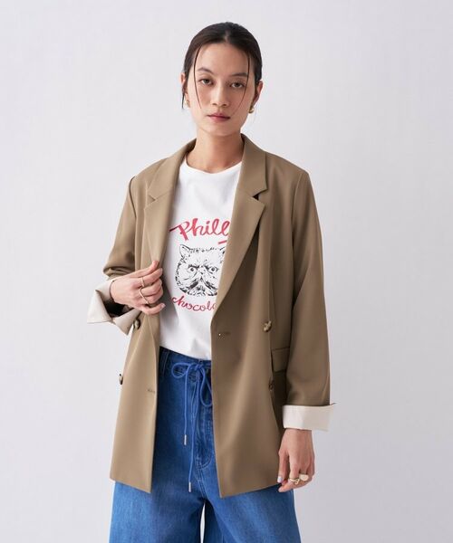 cloenc / クロエンス テーラードジャケット | 【セットアップ可／防花粉】ライトテーラードジャケット | 詳細3