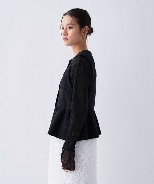 cloenc / クロエンス ベスト | ツイードペプラムジレ | 詳細17