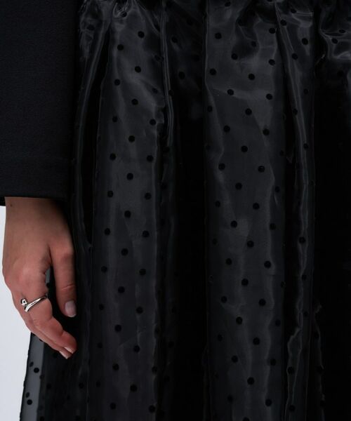 cloenc / クロエンス ロング・マキシ丈ワンピース | 【セットアイテム／手洗い可】ドットチュールレイヤードセットワンピース | 詳細10