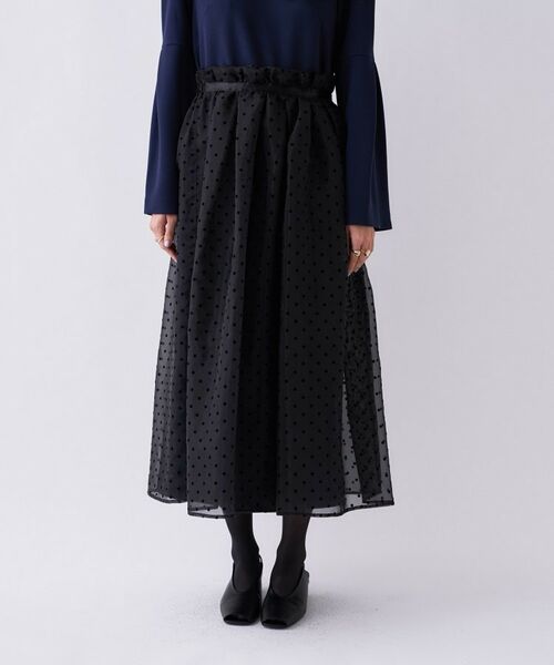 cloenc / クロエンス ロング・マキシ丈ワンピース | 【セットアイテム／手洗い可】ドットチュールレイヤードセットワンピース | 詳細26