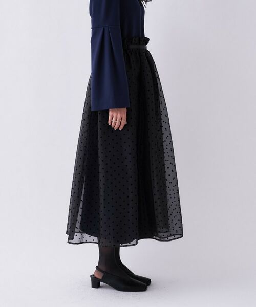 cloenc / クロエンス ロング・マキシ丈ワンピース | 【セットアイテム／手洗い可】ドットチュールレイヤードセットワンピース | 詳細27