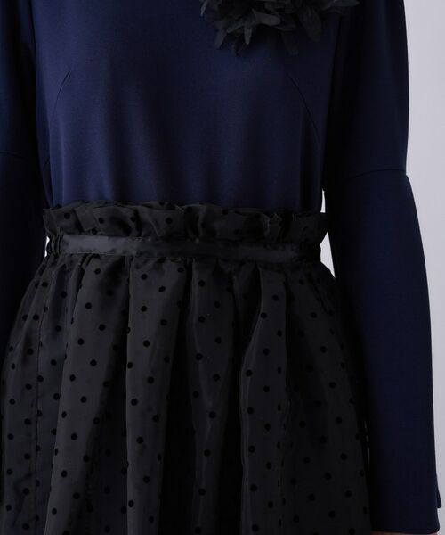 cloenc / クロエンス ロング・マキシ丈ワンピース | 【セットアイテム／手洗い可】ドットチュールレイヤードセットワンピース | 詳細29