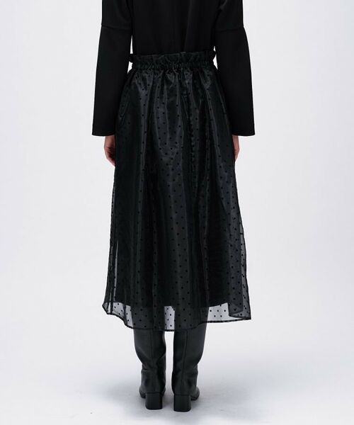 cloenc / クロエンス ロング・マキシ丈ワンピース | 【セットアイテム／手洗い可】ドットチュールレイヤードセットワンピース | 詳細7