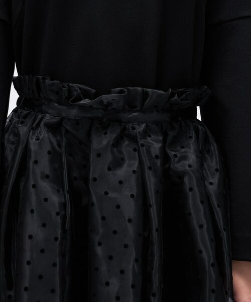 cloenc / クロエンス ロング・マキシ丈ワンピース | 【セットアイテム／手洗い可】ドットチュールレイヤードセットワンピース | 詳細8