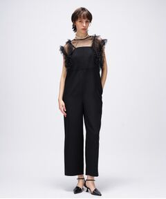 cloenc / クロエンス サロペット・オールインワン | 【セットアイテム／手洗い可】チュールボレロ付きサロペット