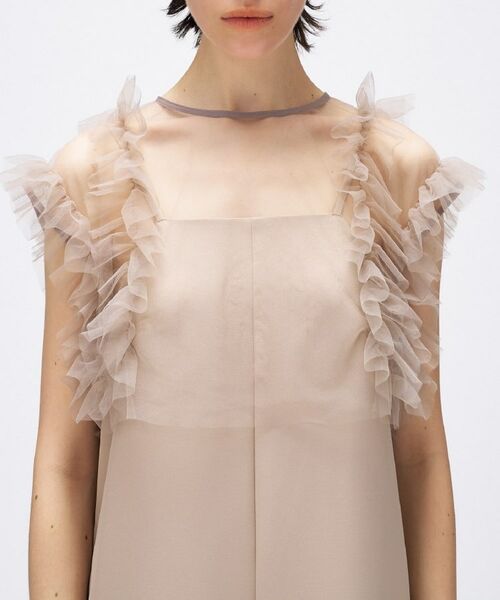 cloenc / クロエンス サロペット・オールインワン | 【セットアイテム／手洗い可】チュールボレロ付きサロペット | 詳細4