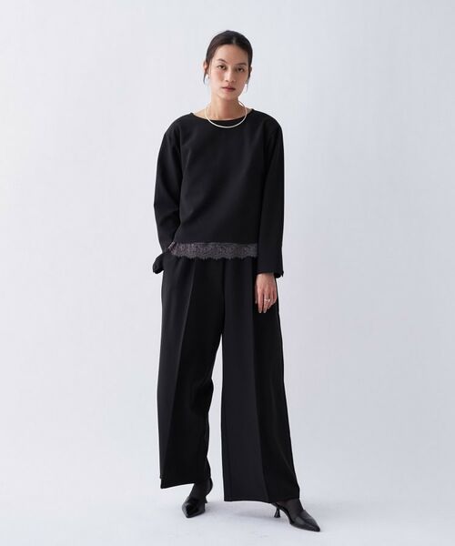 cloenc / クロエンス セットアップ | 【セットアップ／マシンウォッシュ】プレシャスセットアップ（ブラック(019)）