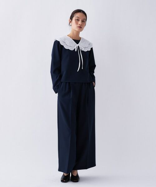 cloenc / クロエンス セットアップ | 【セットアップ／マシンウォッシュ】プレシャスセットアップ（ネイビー(094)）