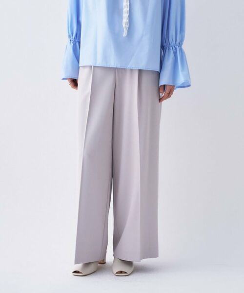 cloenc / クロエンス パンツ | 【セットアップ可／防花粉】イージータックワイドパンツ | 詳細3