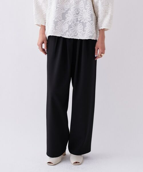 cloenc / クロエンス パンツ | 【セットアップ】ダンボールイージーストレートパンツ（ブラック(019)）
