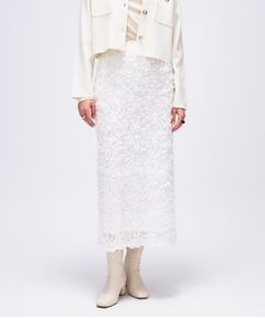 cloenc / クロエンス ロング・マキシ丈スカート | 【手洗い可】フラワーチュールレーススカート