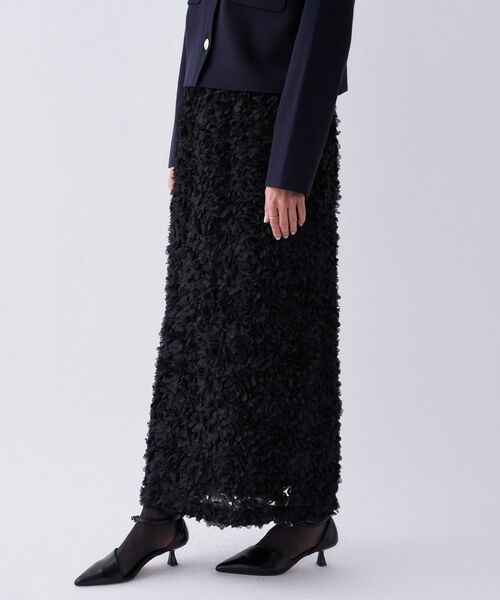 cloenc / クロエンス ロング・マキシ丈スカート | 【オケージョン／手洗い可】フラワーチュールレーススカート | 詳細20