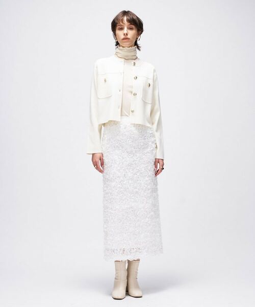 cloenc / クロエンス ロング・マキシ丈スカート | 【オケージョン／手洗い可】フラワーチュールレーススカート | 詳細22