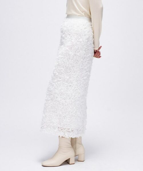 cloenc / クロエンス ロング・マキシ丈スカート | 【手洗い可】フラワーチュールレーススカート | 詳細4