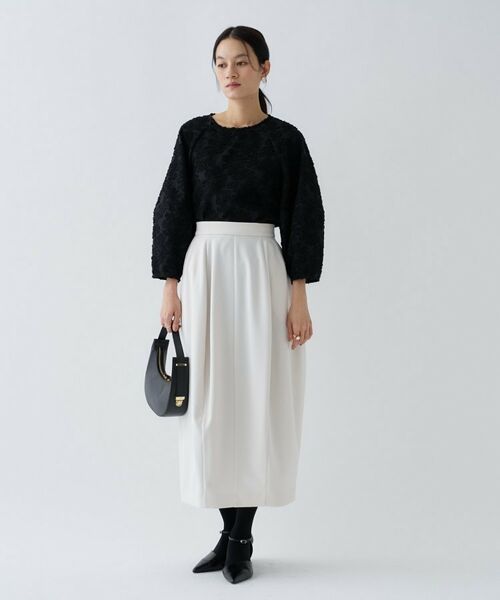 cloenc / クロエンス ロング・マキシ丈スカート | 【セットアップ／オケージョン／マシンウォッシュ】ダンボールコクーンスカート | 詳細12