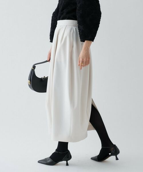 cloenc / クロエンス ロング・マキシ丈スカート | 【セットアップ／オケージョン／マシンウォッシュ】ダンボールコクーンスカート | 詳細16