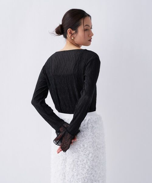 cloenc / クロエンス カットソー | 【手洗い可】レースシアーワッシャ―シカットソー | 詳細15