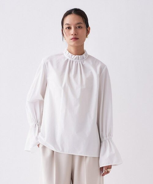 cloenc / クロエンス シャツ・ブラウス | フリルフォルムブラウス（ホワイト(002)）