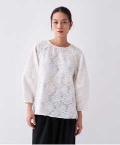 cloenc / クロエンス シャツ・ブラウス | 【手洗い可】フラワーシアージャカードシャツ