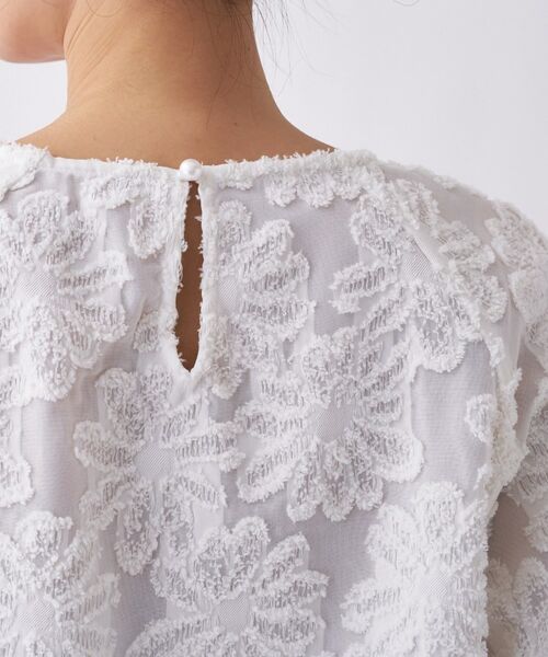 cloenc / クロエンス シャツ・ブラウス | 【手洗い可】フラワーシアージャカードシャツ | 詳細11
