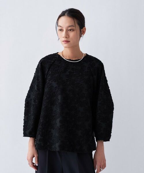 cloenc / クロエンス シャツ・ブラウス | 【手洗い可】フラワーシアージャカードシャツ | 詳細14