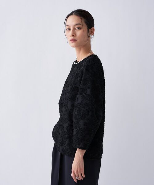 cloenc / クロエンス シャツ・ブラウス | 【手洗い可】フラワーシアージャカードシャツ | 詳細15