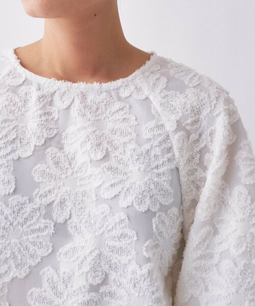 cloenc / クロエンス シャツ・ブラウス | 【手洗い可】フラワーシアージャカードシャツ | 詳細9