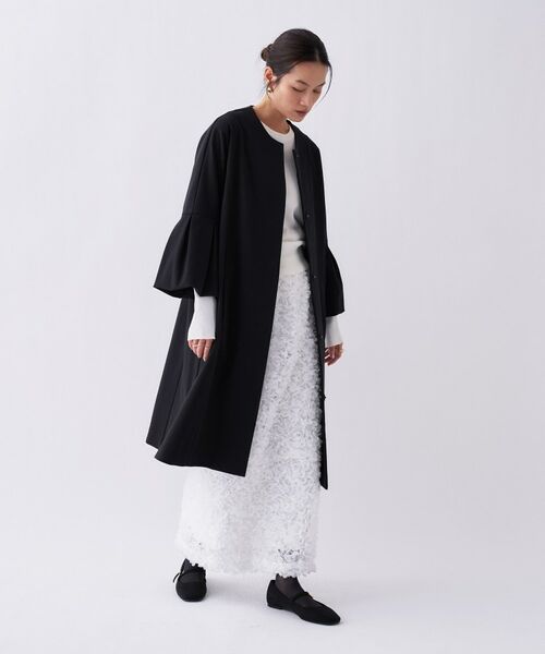 cloenc / クロエンス その他アウター | 【セットアップ／手洗い可】ダンボールノーカラーコート | 詳細2