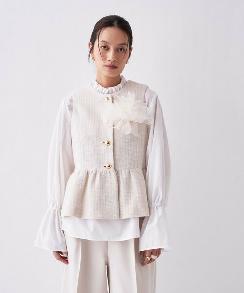 cloenc / クロエンス ブローチ・コサージュ | オーガンジーフラワーコサージュ | 詳細1