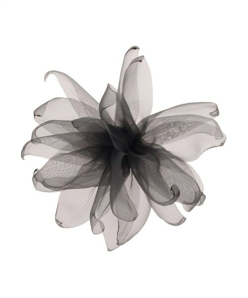 cloenc / クロエンス ブローチ・コサージュ | オーガンジーフラワーコサージュ（チャコールグレー(013)）