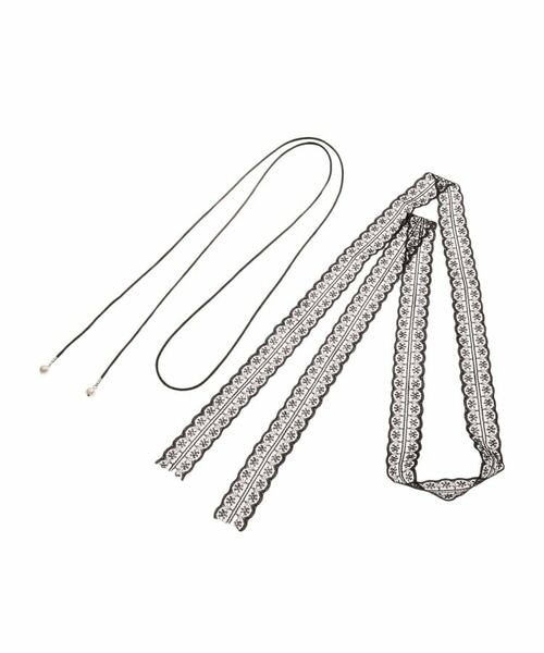 cloenc / クロエンス ネックレス・ペンダント・チョーカー | レース2連ロングチョーカー | 詳細2