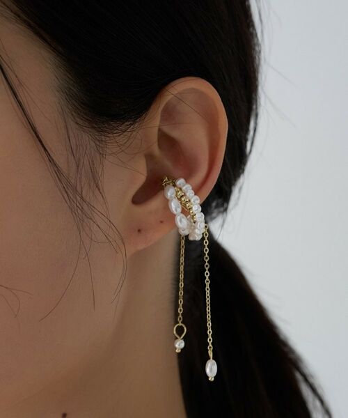 cloenc / クロエンス ピアス・イヤリング | マグネット パール調イヤーカフ | 詳細1