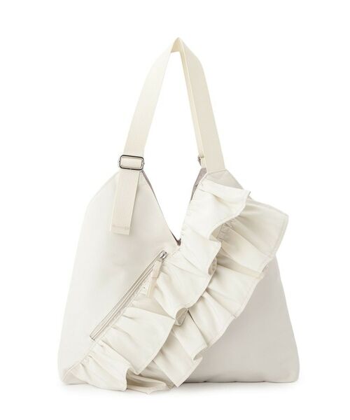 cloenc / クロエンス トートバッグ | フリルトートバッグ（アイボリー(004)）