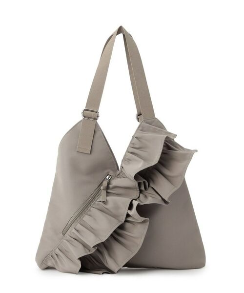 cloenc / クロエンス トートバッグ | フリルトートバッグ（グレー(012)）