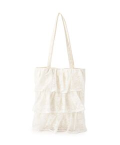 cloenc / クロエンス トートバッグ | レースティアードトートバッグ
