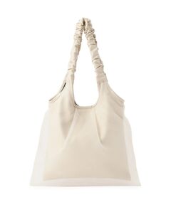 cloenc / クロエンス トートバッグ | ギャザーハンドルチュールトートバッグ