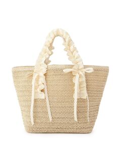 cloenc / クロエンス ハンドバッグ | フリルハンドルリボントートバッグ