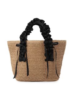 cloenc / クロエンス ハンドバッグ | フリルハンドルリボントートバッグ