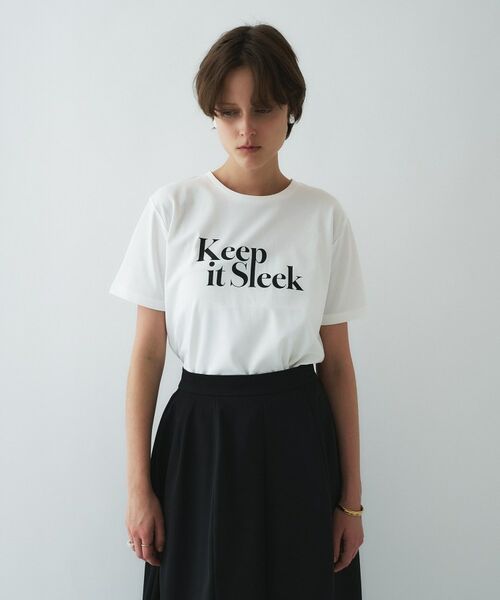 cloenc / クロエンス Tシャツ | 【マシンウォッシュ】ロゴプリントTシャツ（ホワイト(101)）