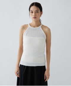 cloenc / クロエンス キャミソール・チューブトップ | 【手洗い可】ラメスパンコールデザインタンクトップ