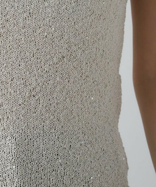 cloenc / クロエンス キャミソール・チューブトップ | 【手洗い可】ラメスパンコールデザインタンクトップ | 詳細11