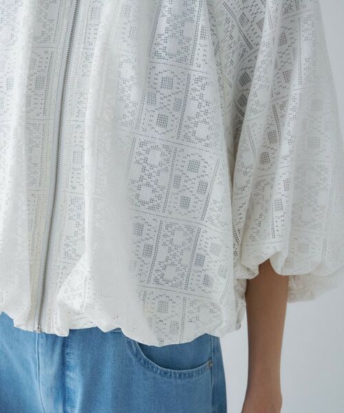 cloenc / クロエンス レザーブルゾン・ジャケット | レースシアーブルゾン | 詳細12