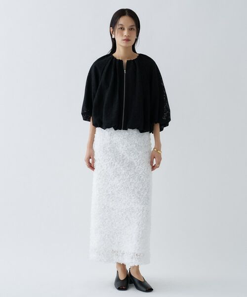 cloenc / クロエンス レザーブルゾン・ジャケット | レースシアーブルゾン | 詳細13