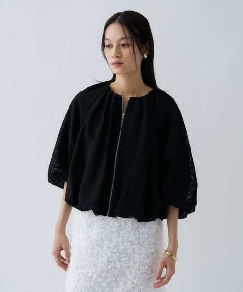 cloenc / クロエンス レザーブルゾン・ジャケット | レースシアーブルゾン | 詳細14