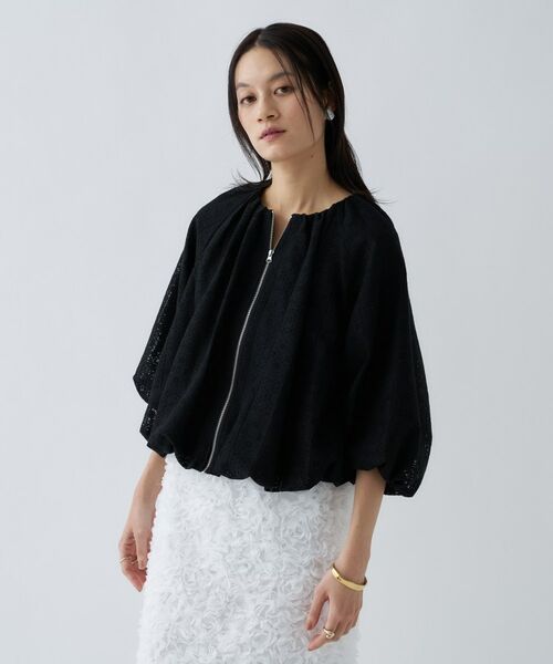 cloenc / クロエンス レザーブルゾン・ジャケット | レースシアーブルゾン | 詳細15