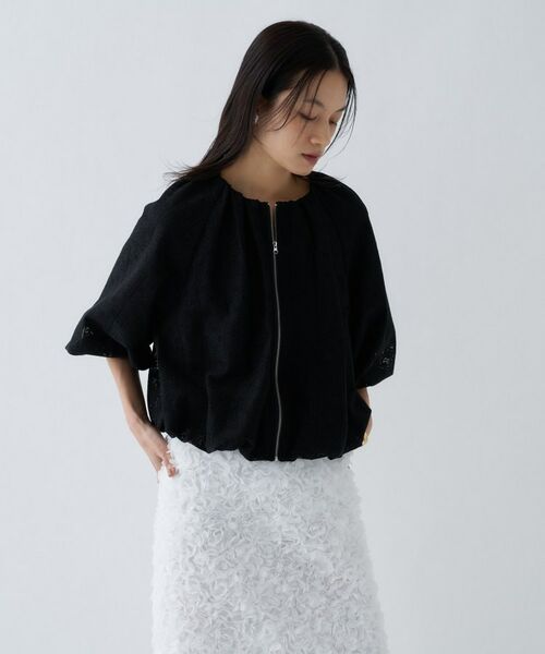 cloenc / クロエンス レザーブルゾン・ジャケット | レースシアーブルゾン | 詳細16