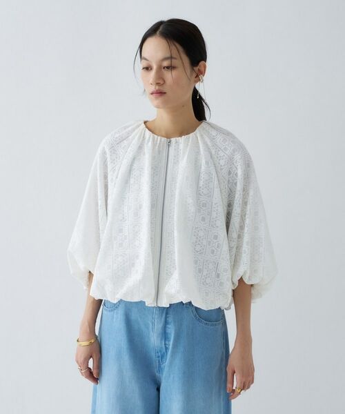 cloenc / クロエンス レザーブルゾン・ジャケット | レースシアーブルゾン | 詳細6