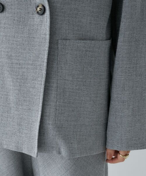 cloenc / クロエンス ノーカラージャケット | 【セットアップ／マシンウォッシュ】リネンライクノーカラージャケット | 詳細12